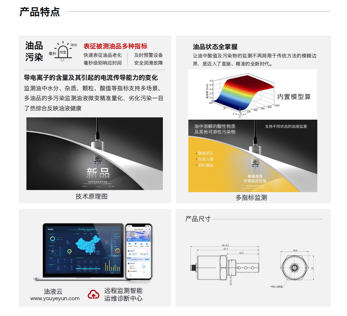 IFR-3油液電化學(xué)（電導(dǎo)、電阻率）傳感器 產(chǎn)品特點(diǎn)